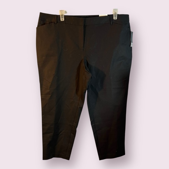 Liz Claiborne Collection Women's Emma Ankle Slacks Size 20W Black NWT - Picture 5 of 11